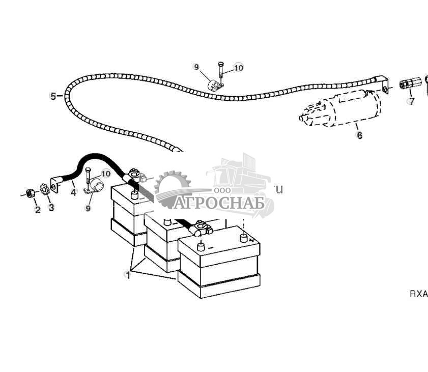 Battery and Battery Cables 